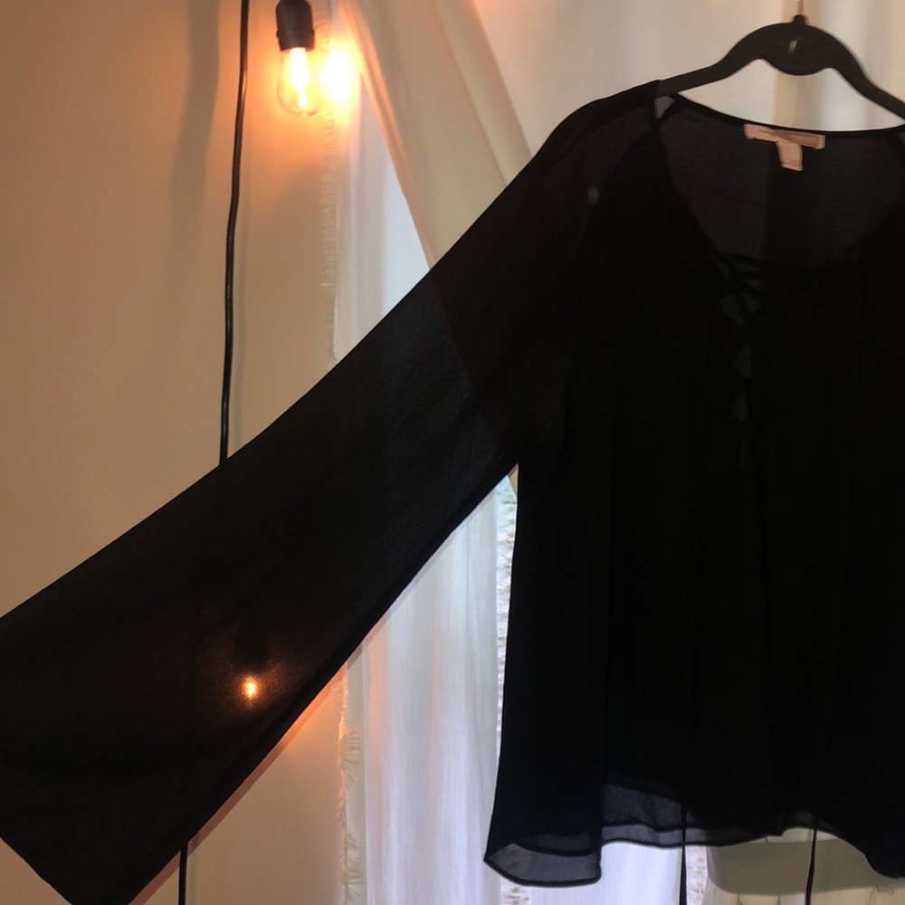 F21 Contemporary Sheer Shirt